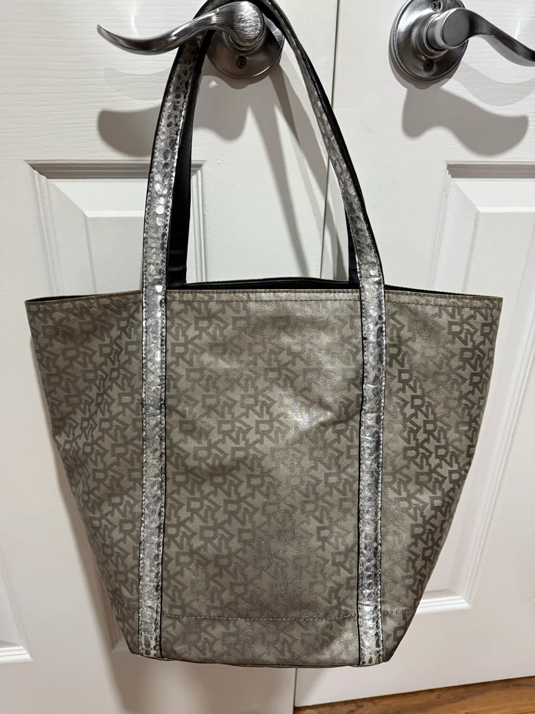 DKNY Tote Bag - Grey/Silver thumbnail