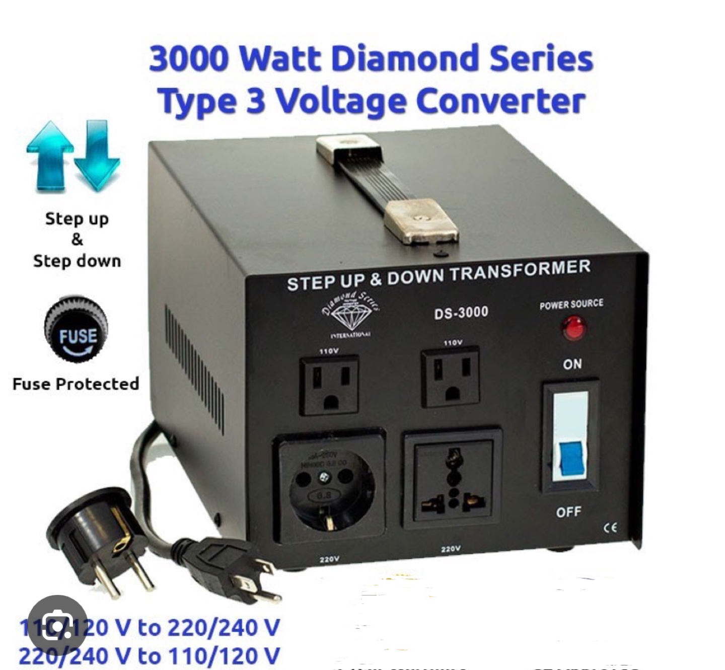 Step Up and Down Transformer-3000 Watt