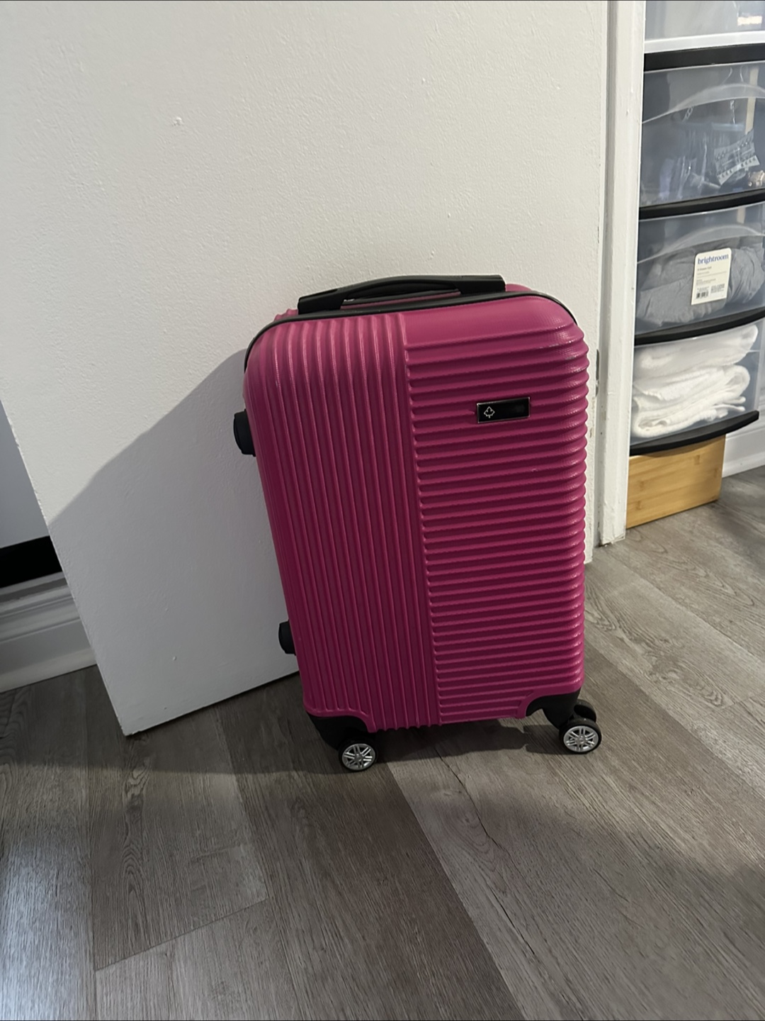 Pink Carry-On Suitcase