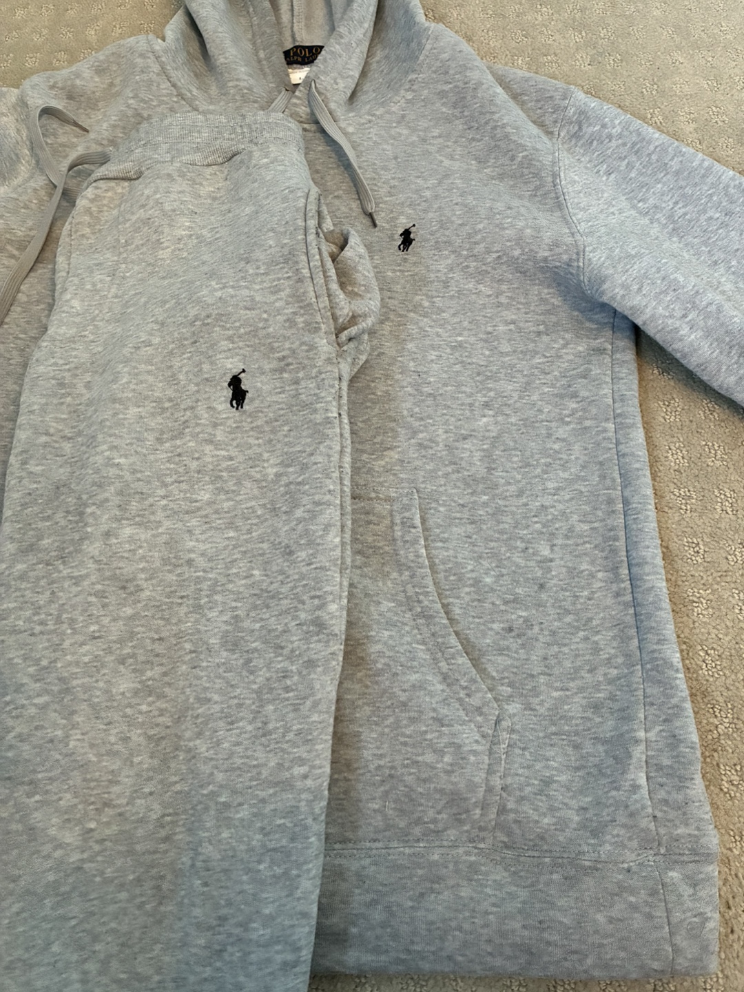 Polo Ralph Lauren Grey Hoodie & Sweatpants Set - L - photo 3