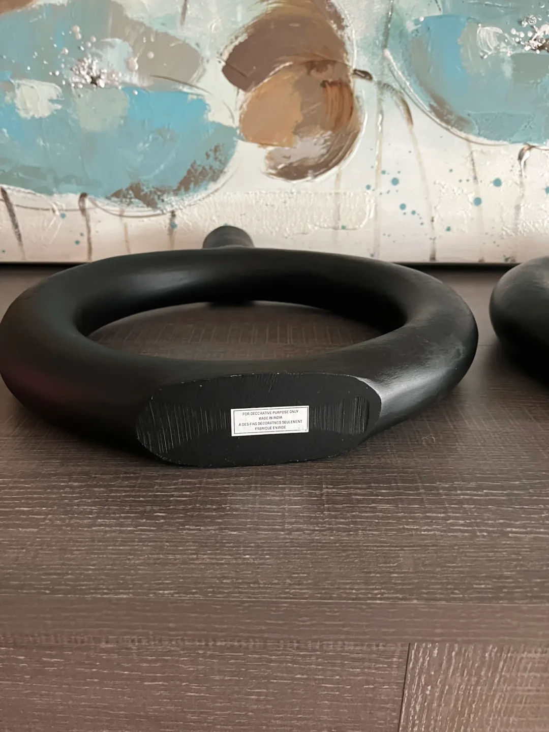 Set of 2 Black Decorative Vases-price is for both image indicator(3)