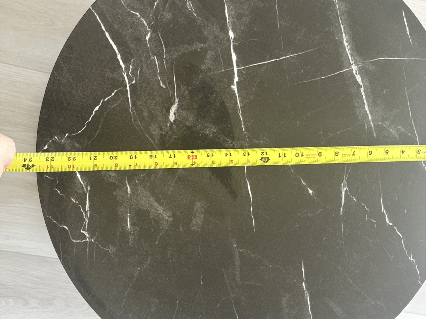 Round Nesting Tables - Black Marble Pattern - photo 3
