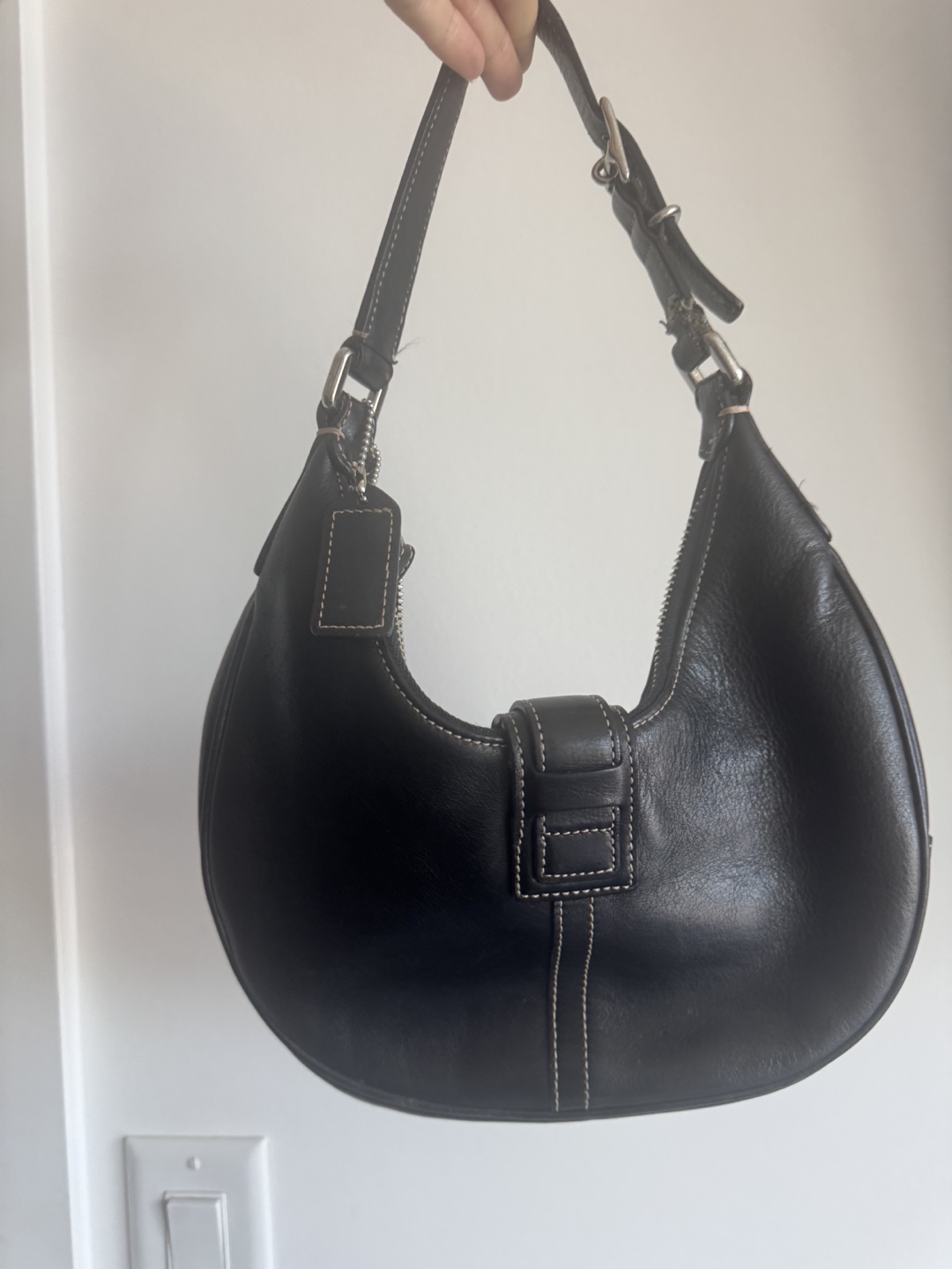 Coach Black Leather Hobo Bag - photo 2