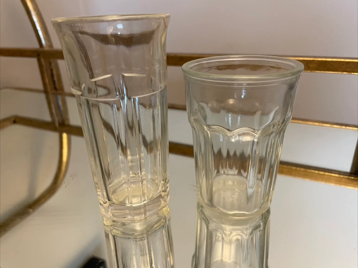 Vintage Depression Glass egg & juice cups bundle of 4 image indicator(6)