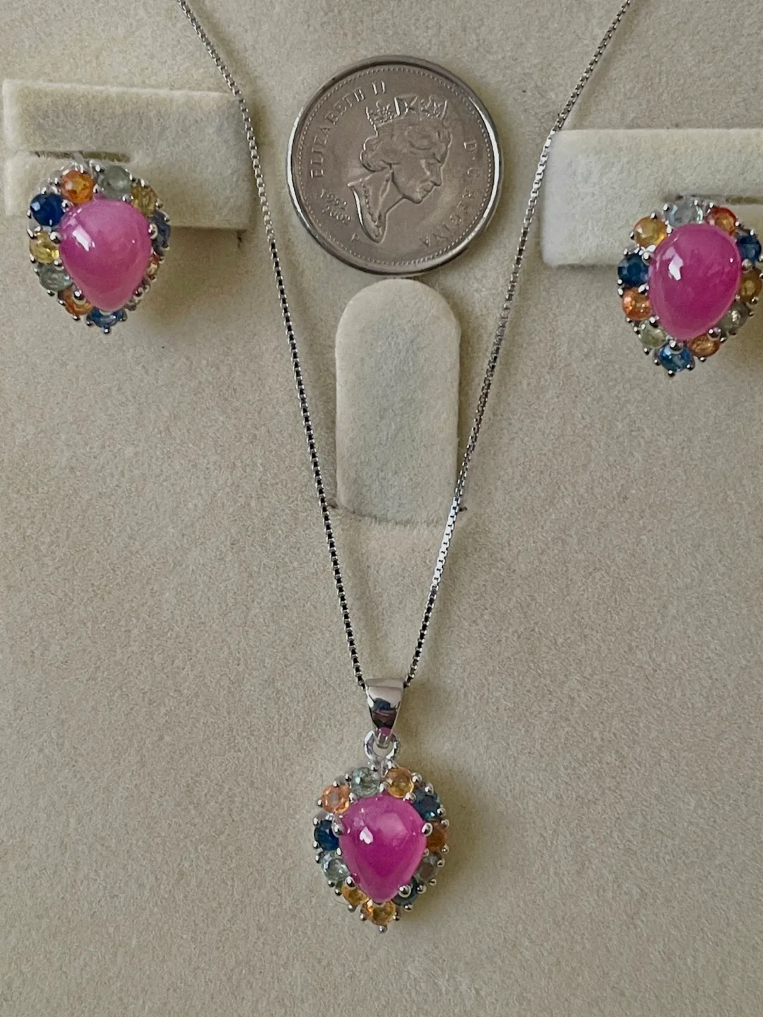 Ruby & Sapphire Jewellery Set image indicator(2)