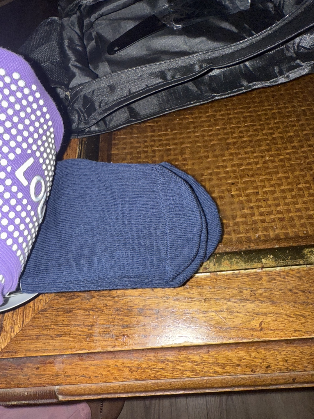 Lolitha Socks with Grips - Blue, Purple, Black - photo 2