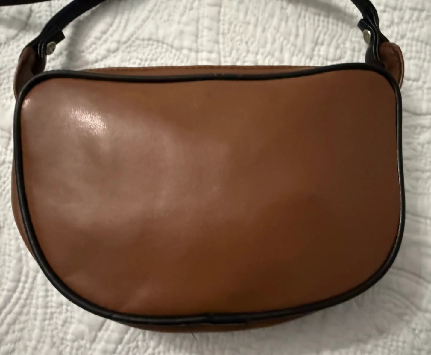 Pierre Cardin Brown Leather Shoulder Bag image indicator(3)