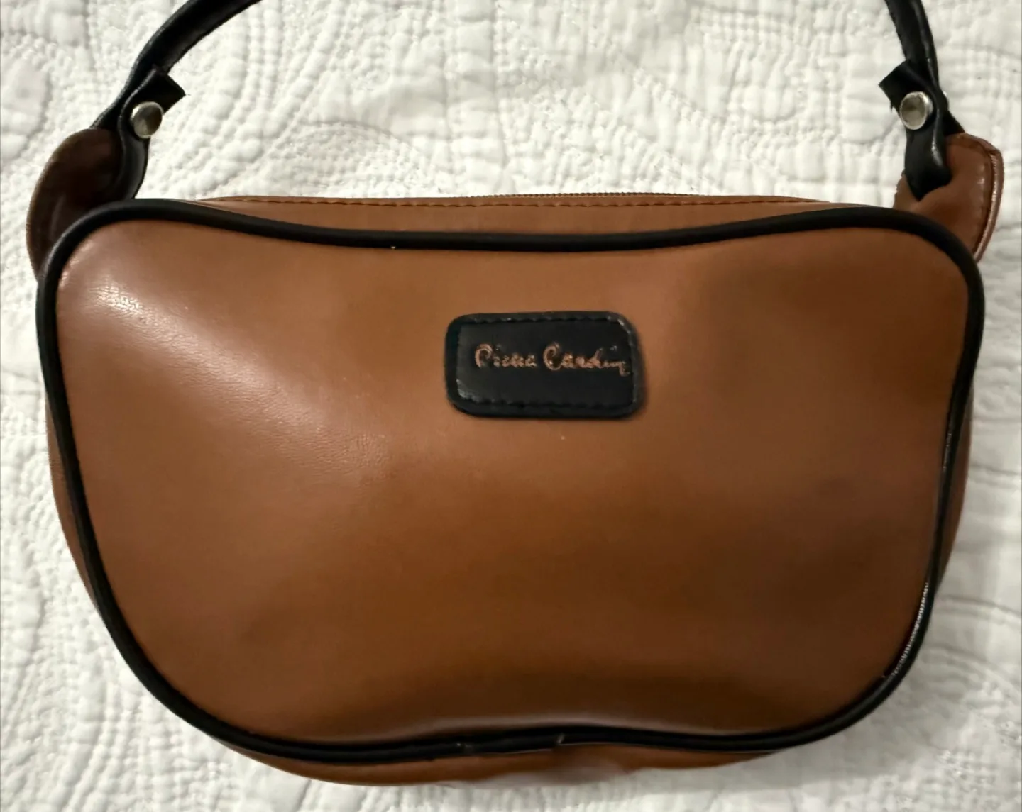 Pierre Cardin Brown Leather Shoulder Bag image indicator(2)