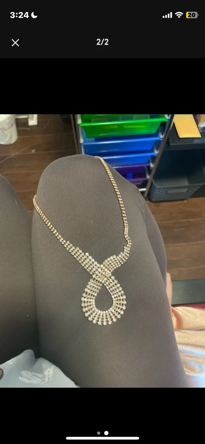 Rhinestone Statement Necklace thumbnail