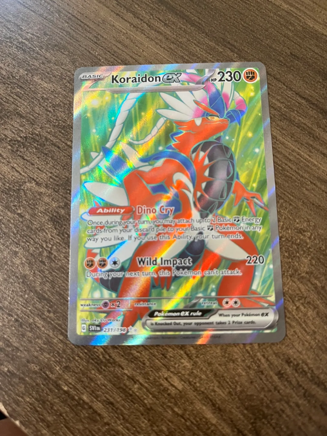 Koraidon EX Pokemon Card - 237/198 thumbnail