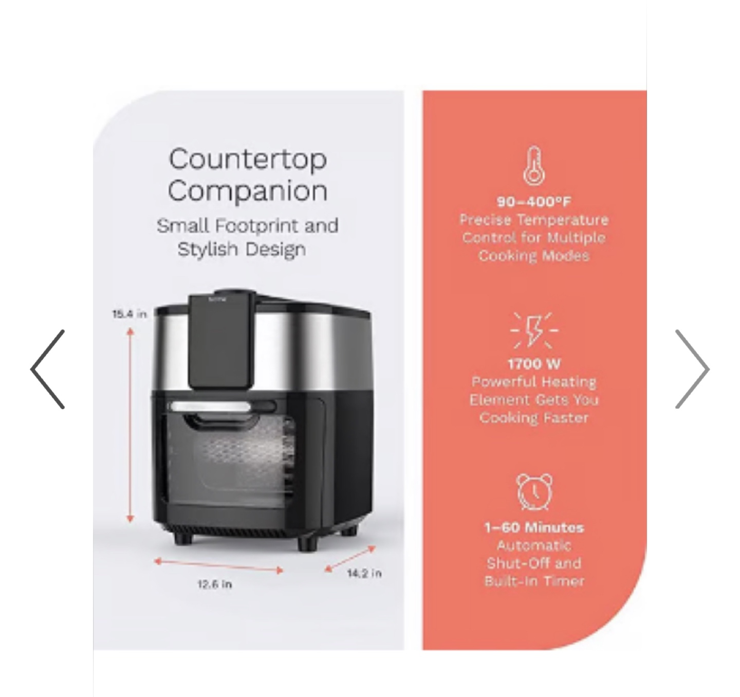 hōme Countertop Air Fryer Oven - photo 2