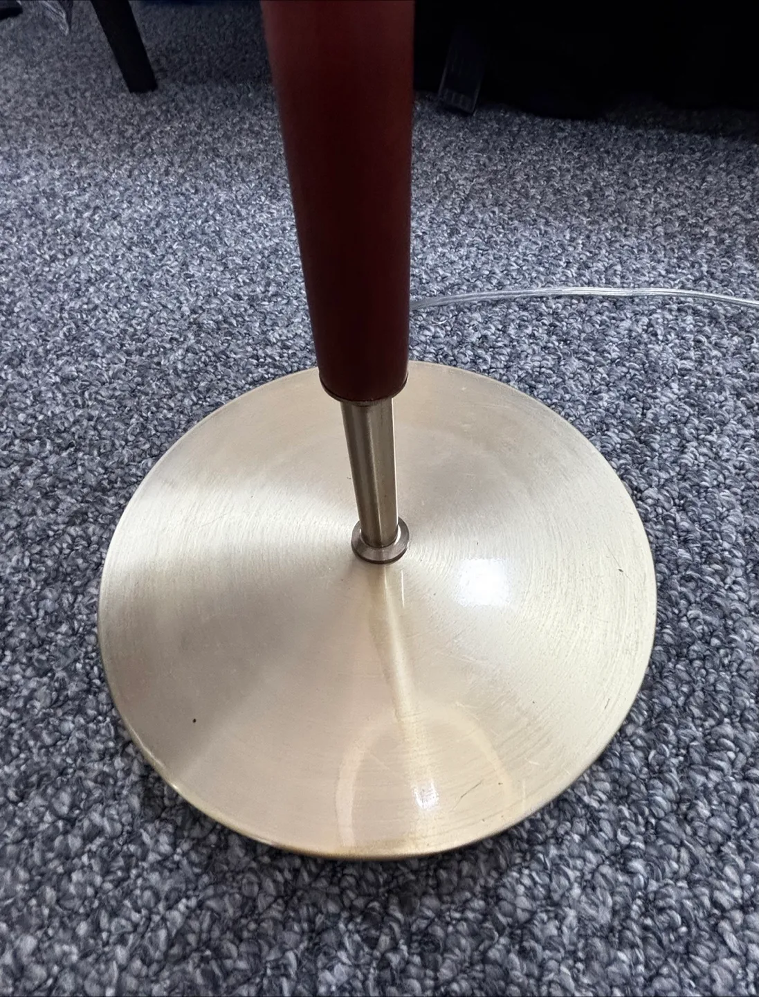 Deluxe Table Lamp Adesso Walnut Eucalyptus Wood Brass lámpara image indicator(4)