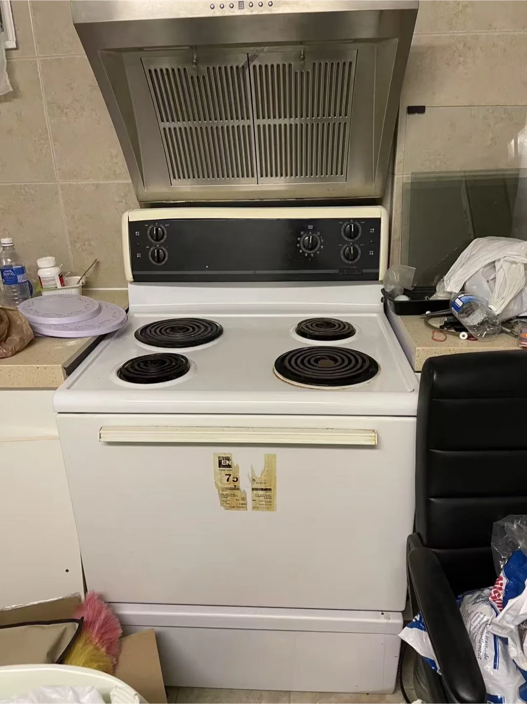White Electric Range Stove