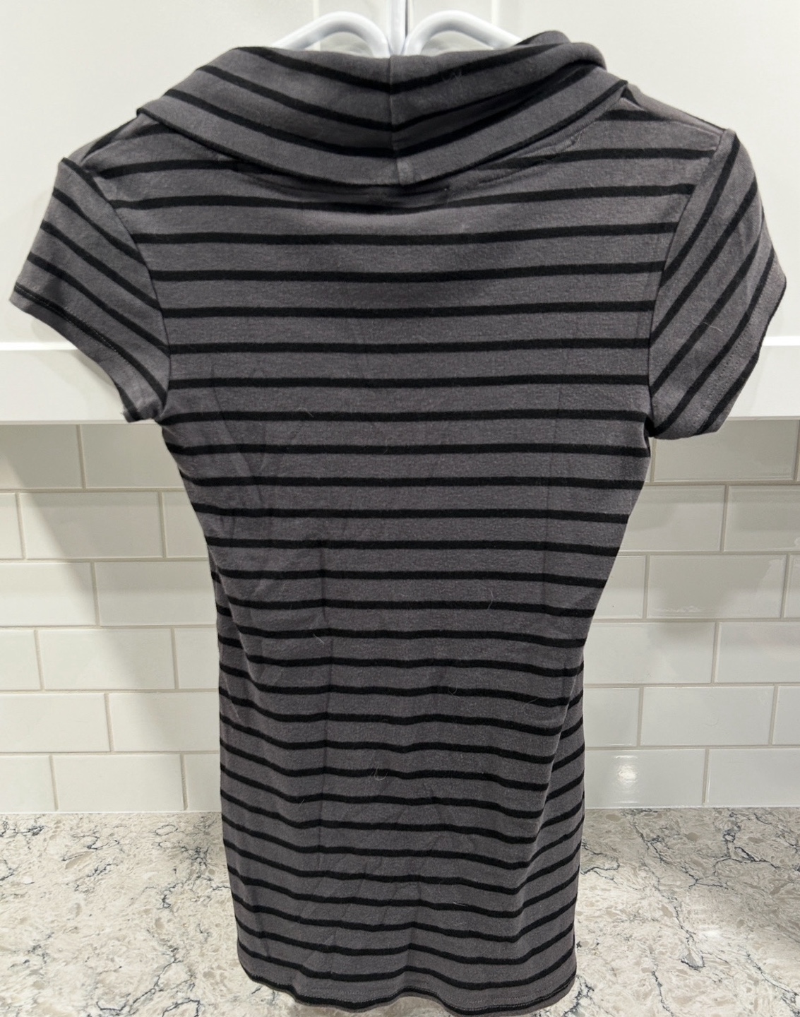Women’s Dressy/Casual Striped Cowl Neck Shirt - photo 2