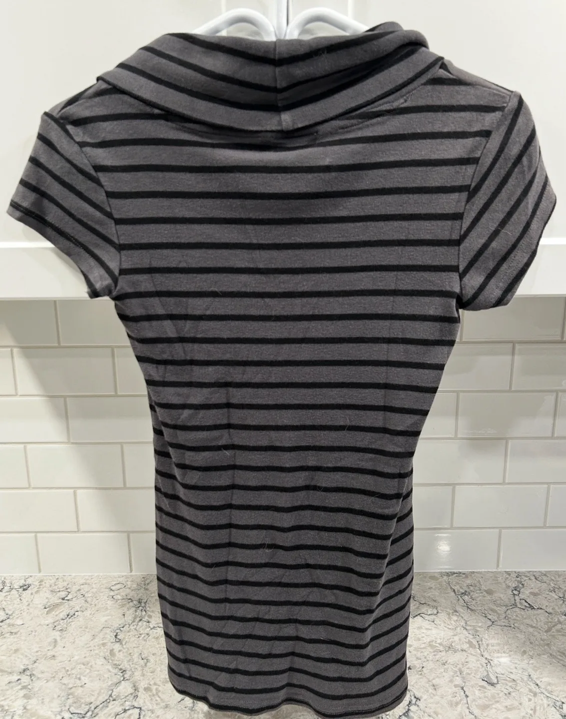 Women’s Dressy/Casual Striped Cowl Neck Shirt image indicator(2)