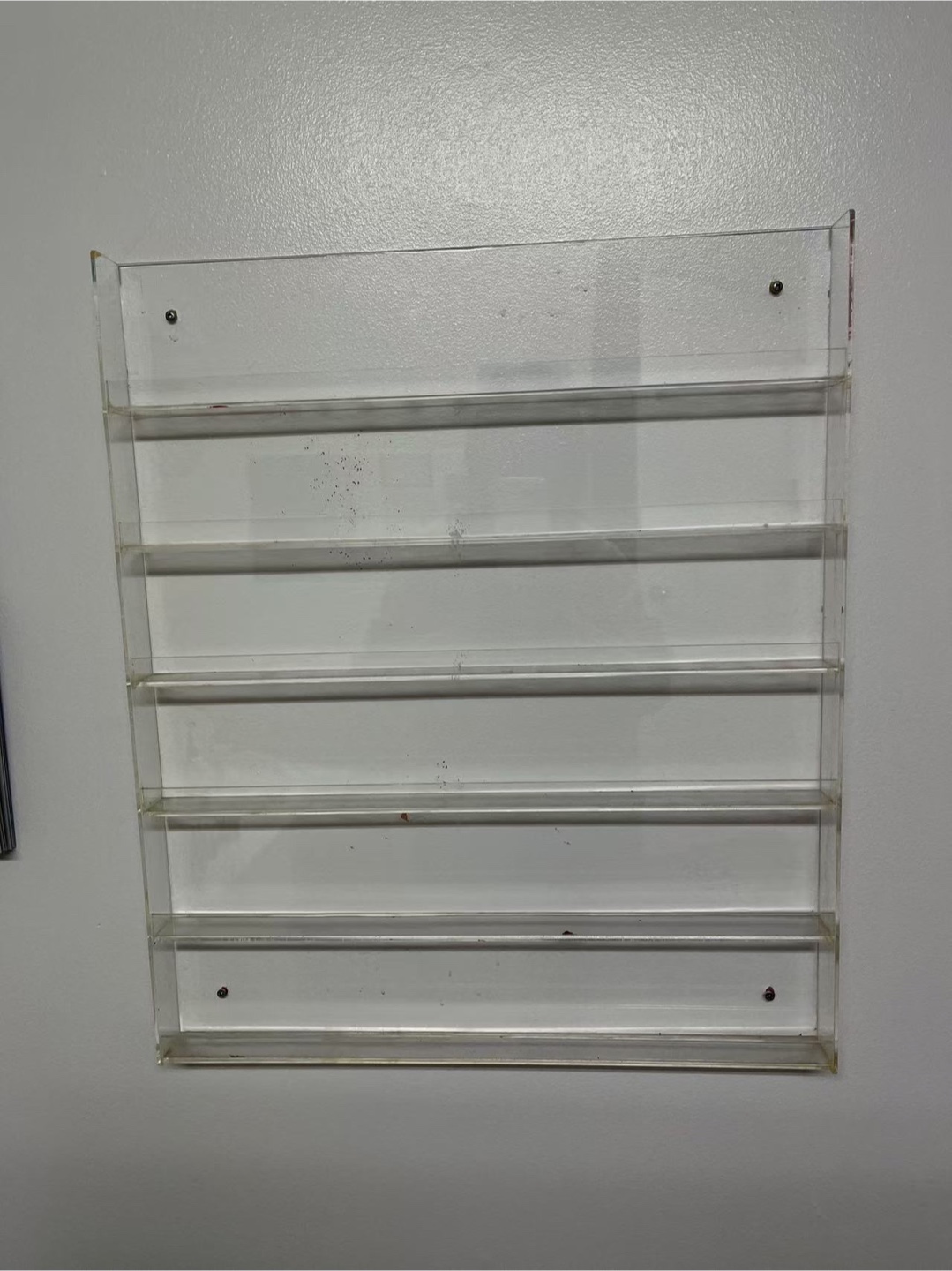 Acrylic Wall polish Shelf