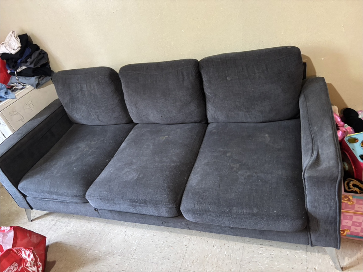 Gray Sofa and Armchair Set