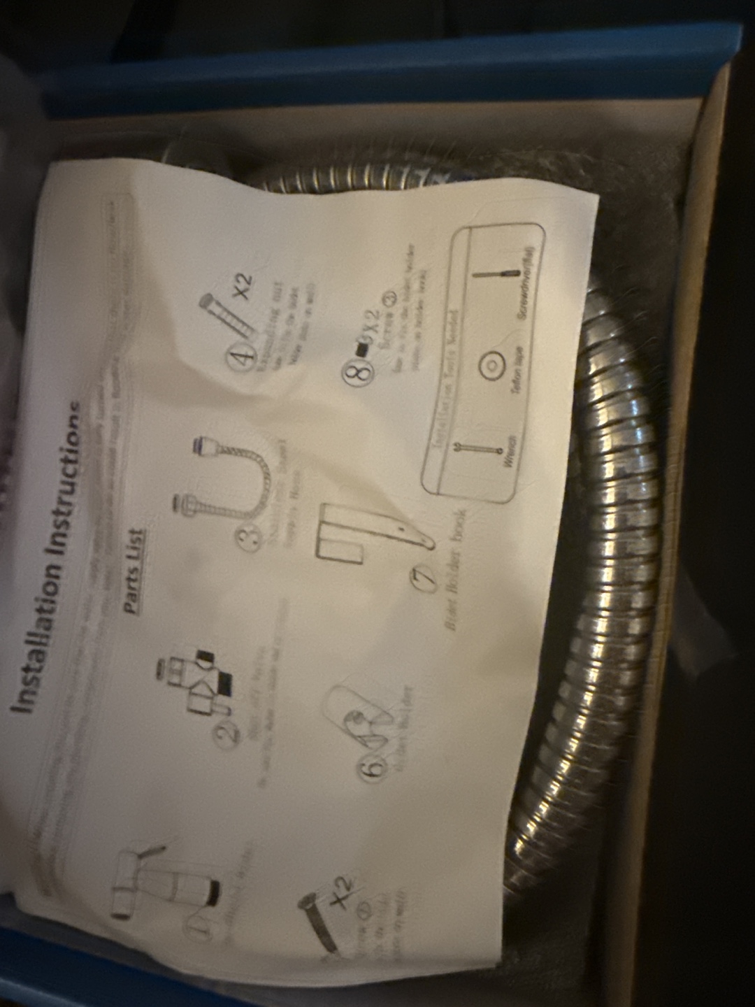 WhirlPro Stainless Steel Bidet Sprayer Set - New - photo 3