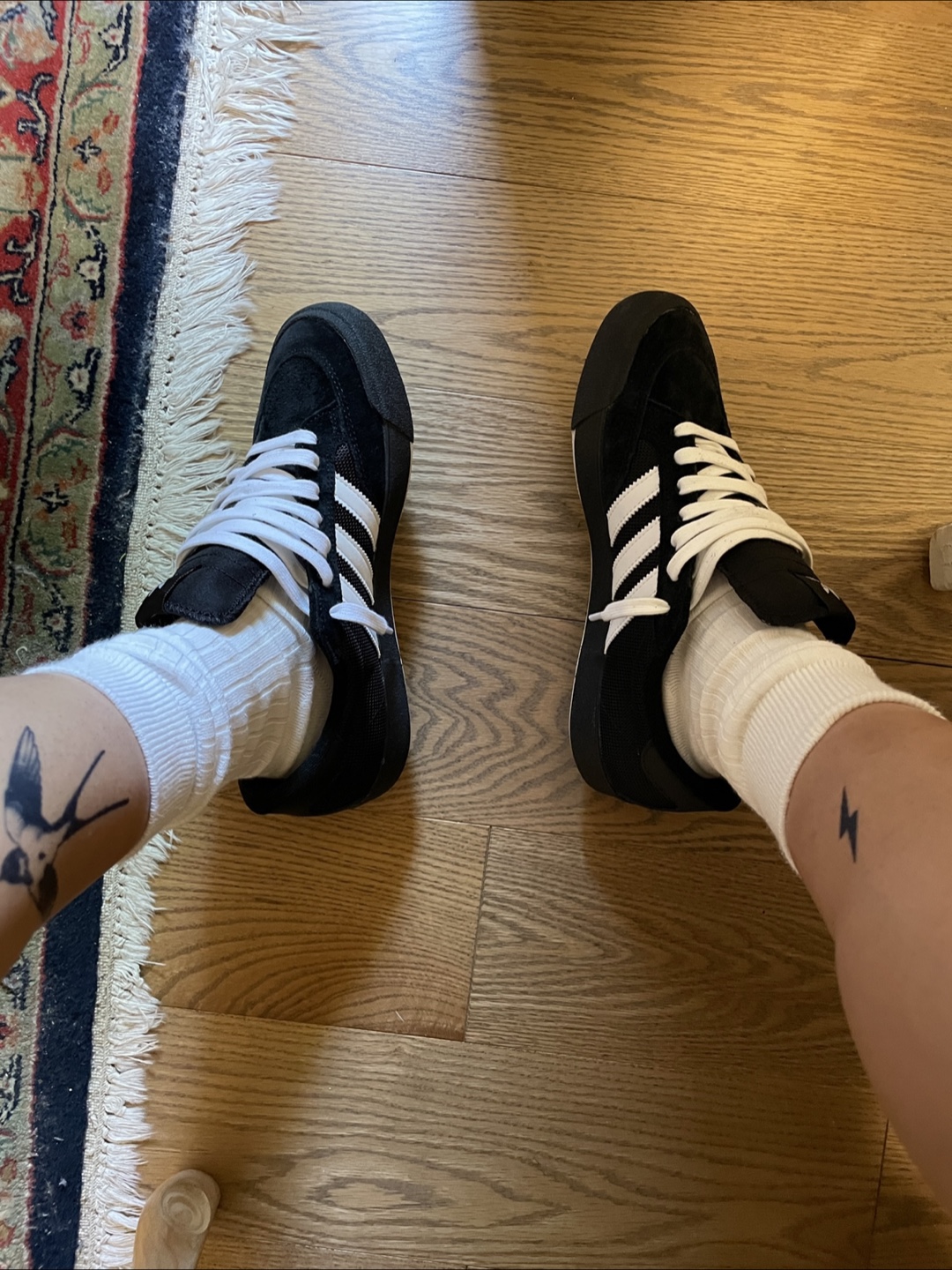 Adidas Nora Skate Shoes - Black & White