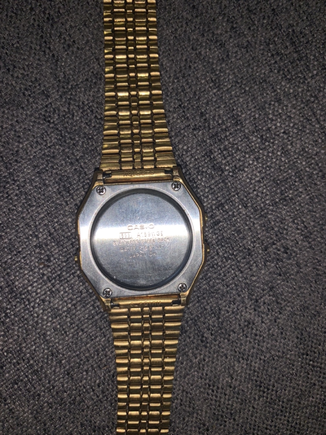 Casio A158WEA-9 Gold Digital Watch - photo 3