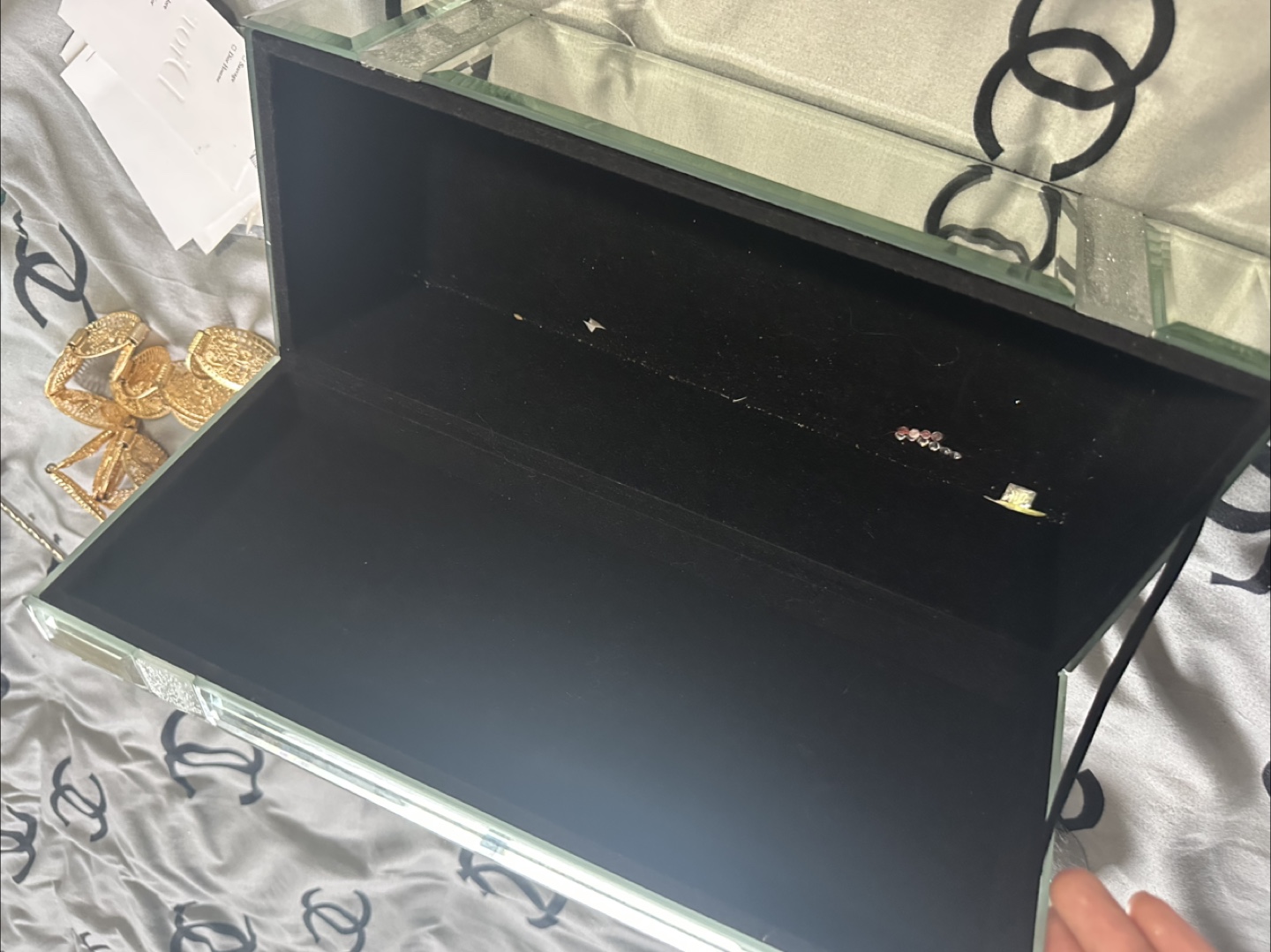 Cynthia Rowley Mirrored Jewelry Box - photo 2