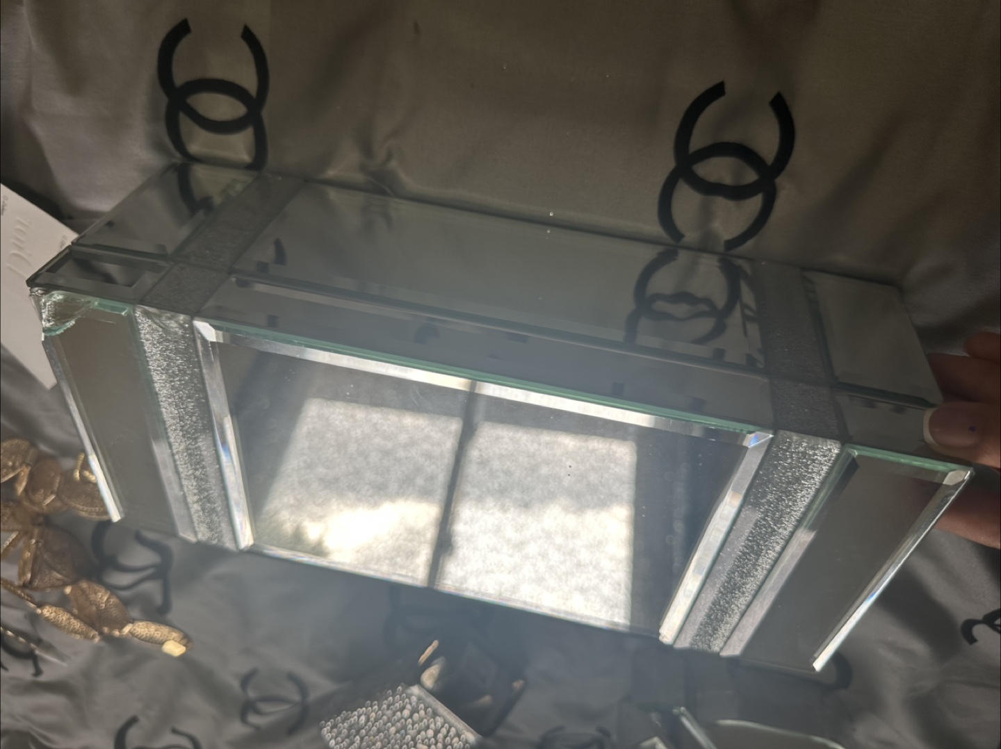 Cynthia Rowley Mirrored Jewelry Box