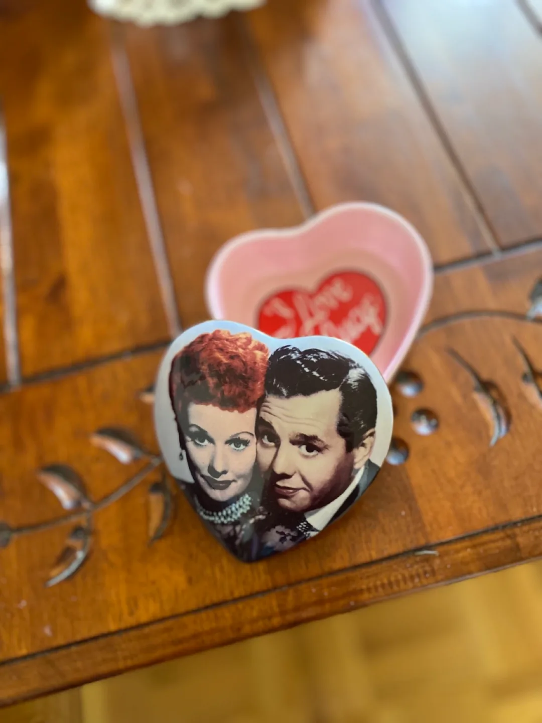 I Love Lucy Heart Shaped Trinket Dish thumbnail