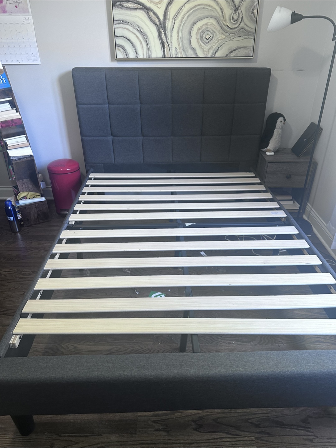Full Size Beautyrest Mattress & Gray Bed Frame - photo 4