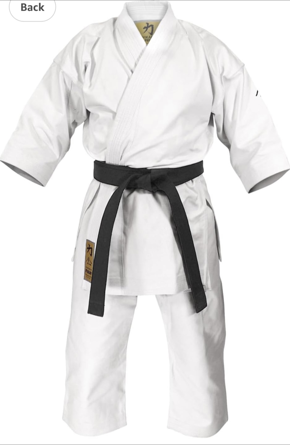 Fuji Chikara Premium Heavyweight Karate Gi - Size 6 - photo 4