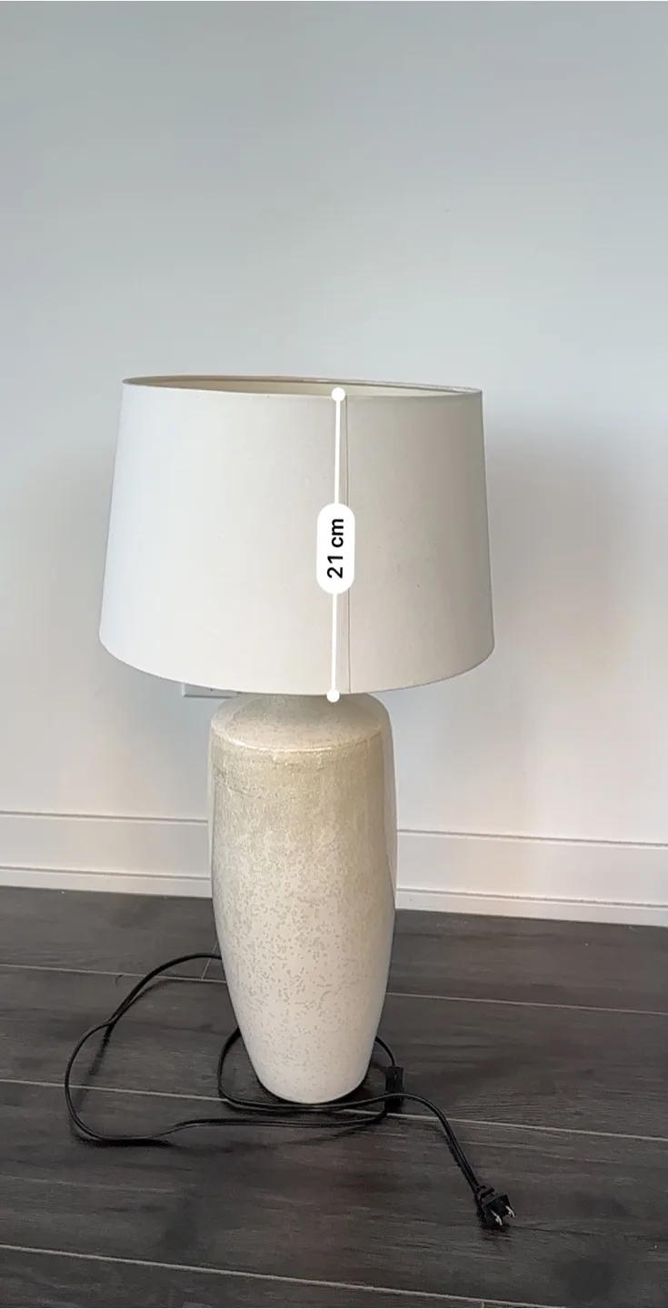 Table Lamp, Cream Colour, 69cm Height image indicator(6)