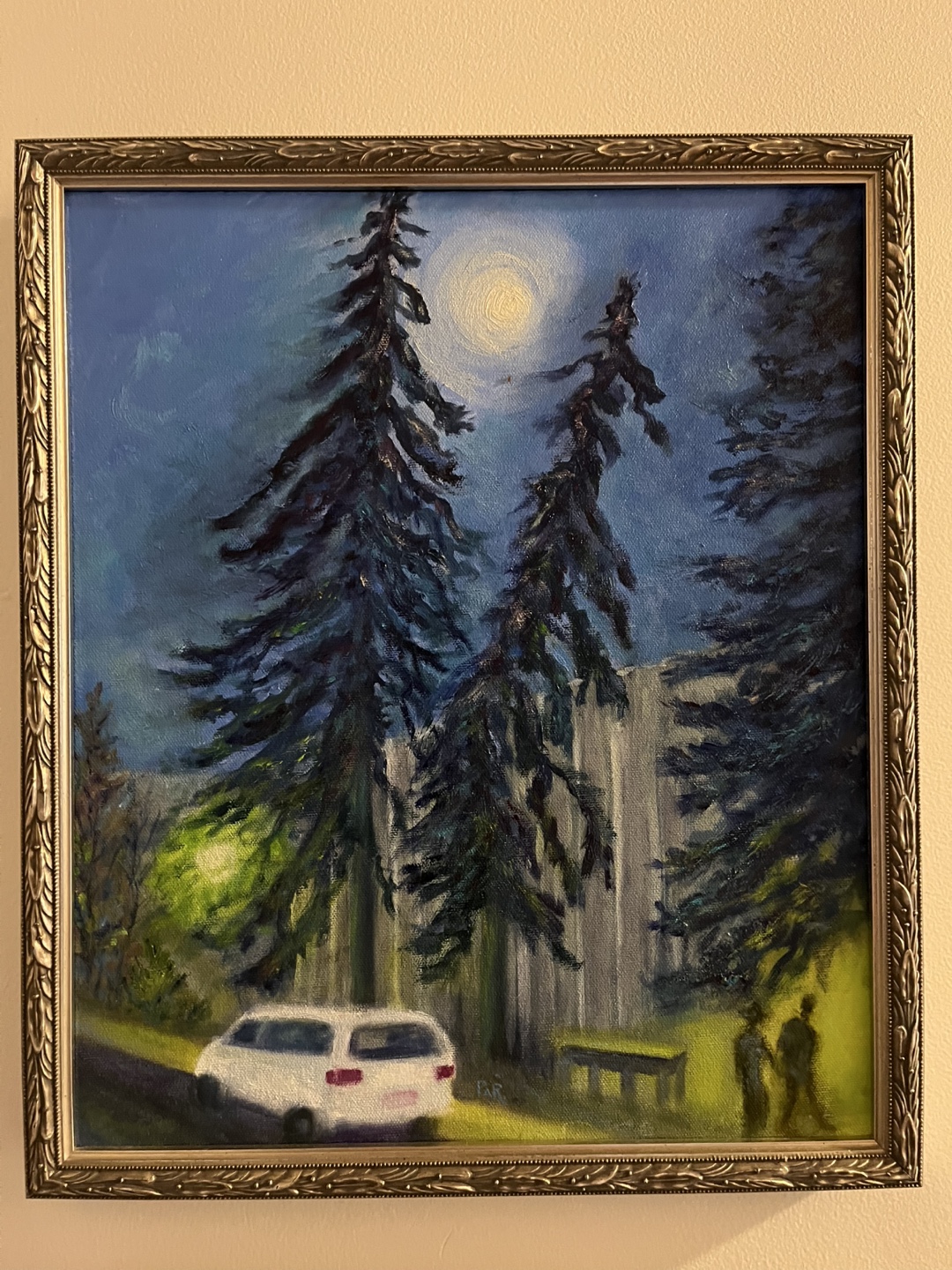 Original Art- oil painting by Calgary Artist, framed, 14x17