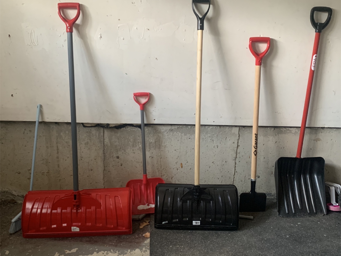 Variety of Snow Shovels