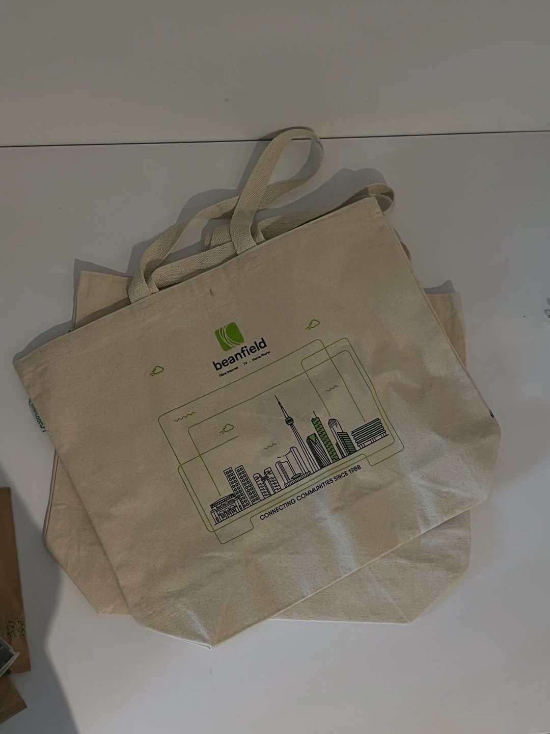 2 Beanfield Canvas Tote Bag