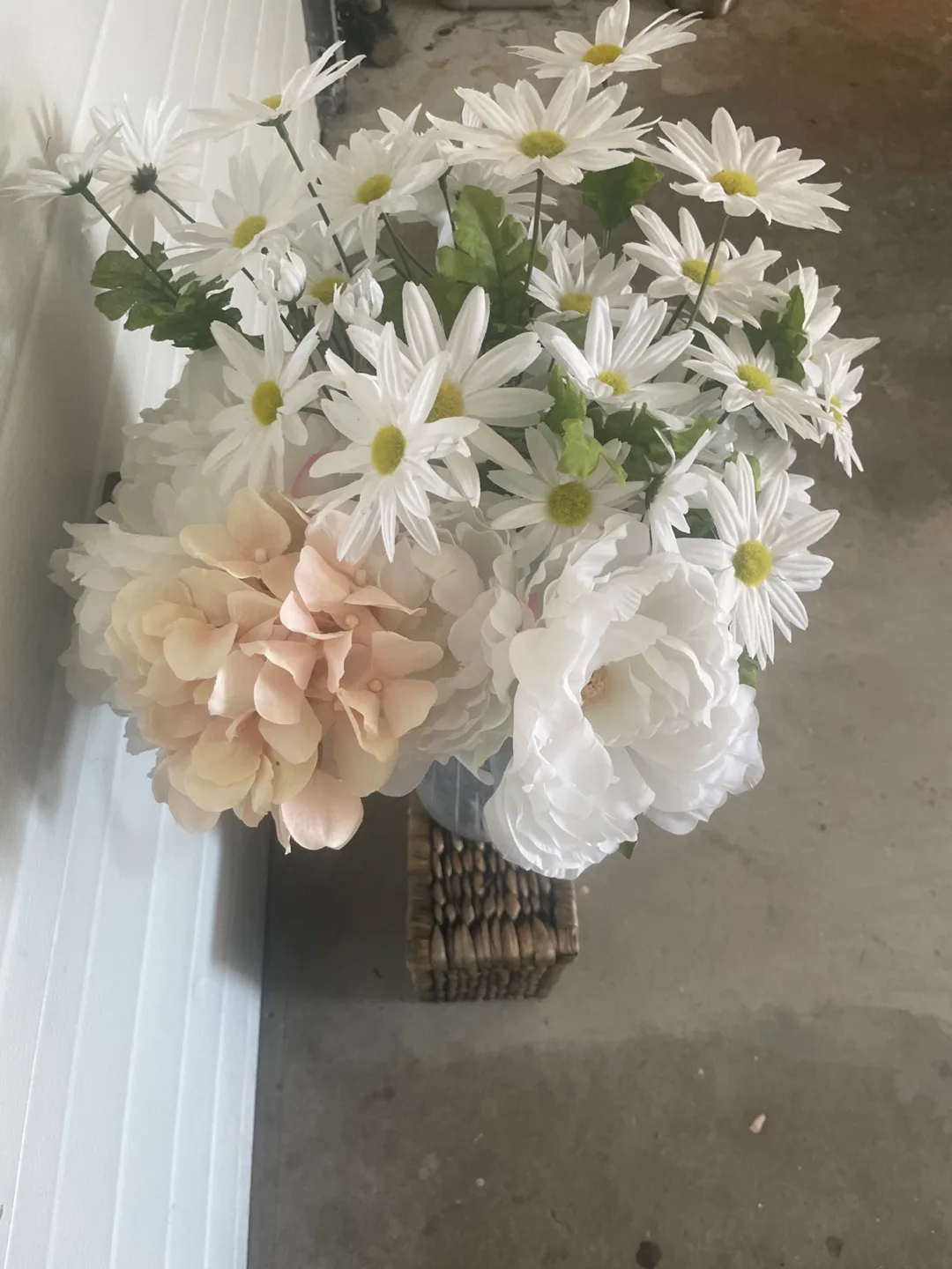 Galvanized Metal Pitcher Vase image indicator(2)