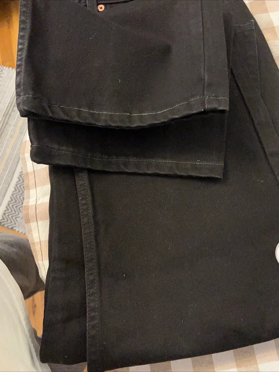 Levi's 505 Black Jeans - W36 L36 image indicator(5)