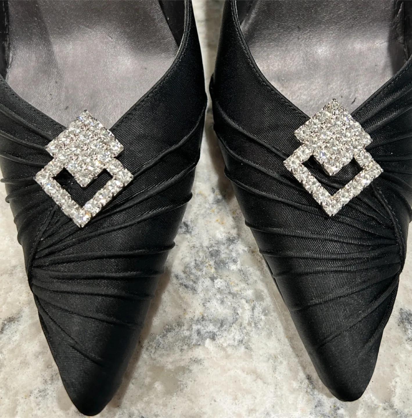 Vintage Gold and Silver Toned Shoe Clamps image indicator(6)