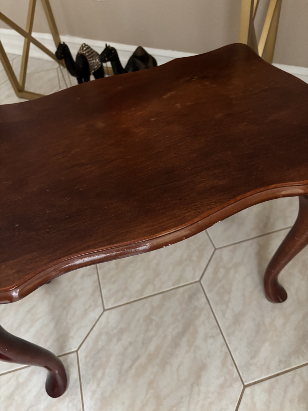 Vintage Wooden Side Table - photo 4