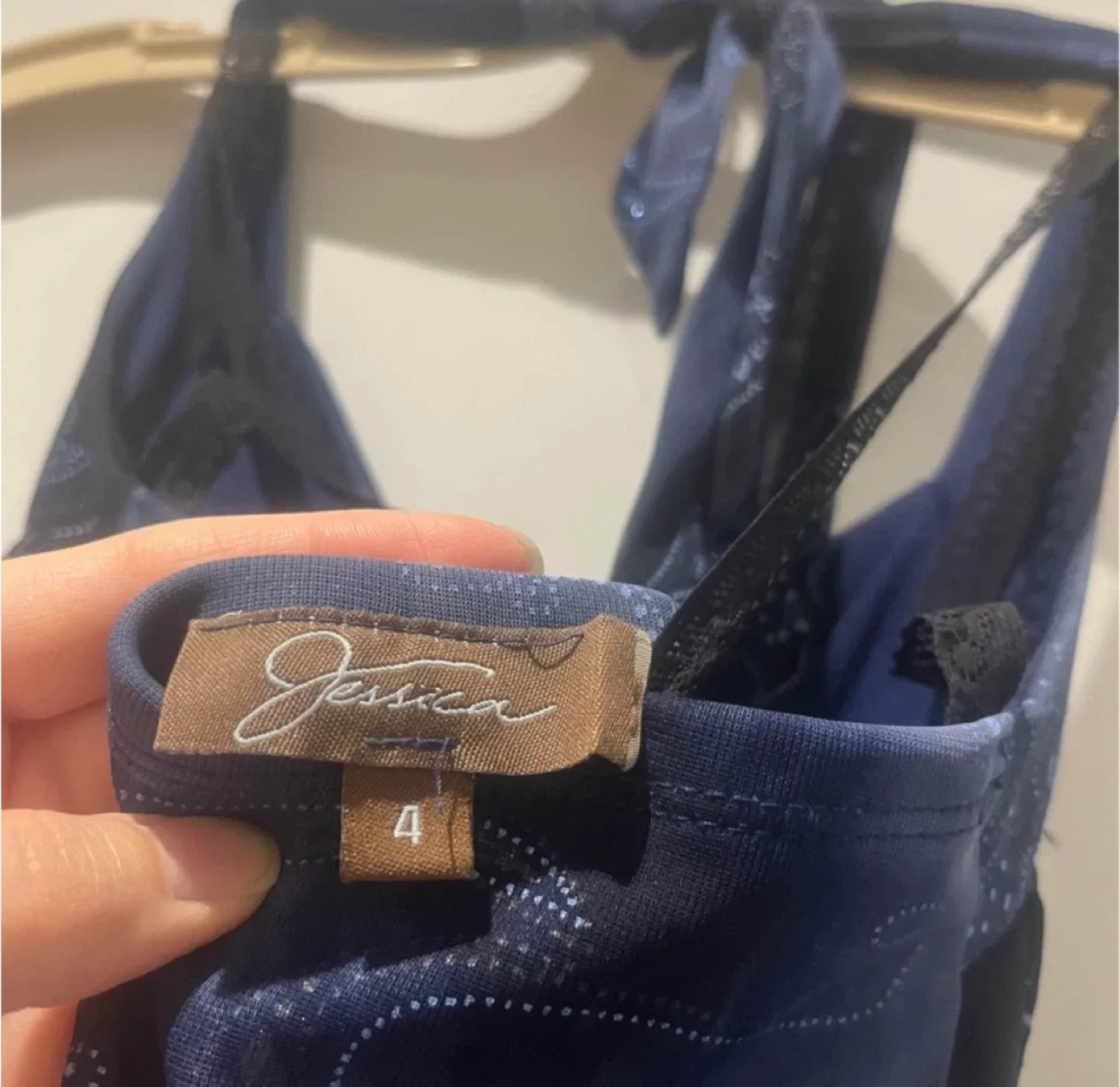 Blue Halter Dress image indicator(3)