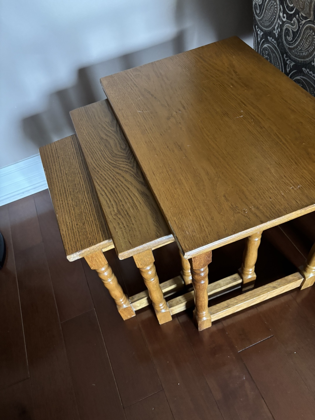 Wooden Nesting Tables - Set of 3 - photo 2