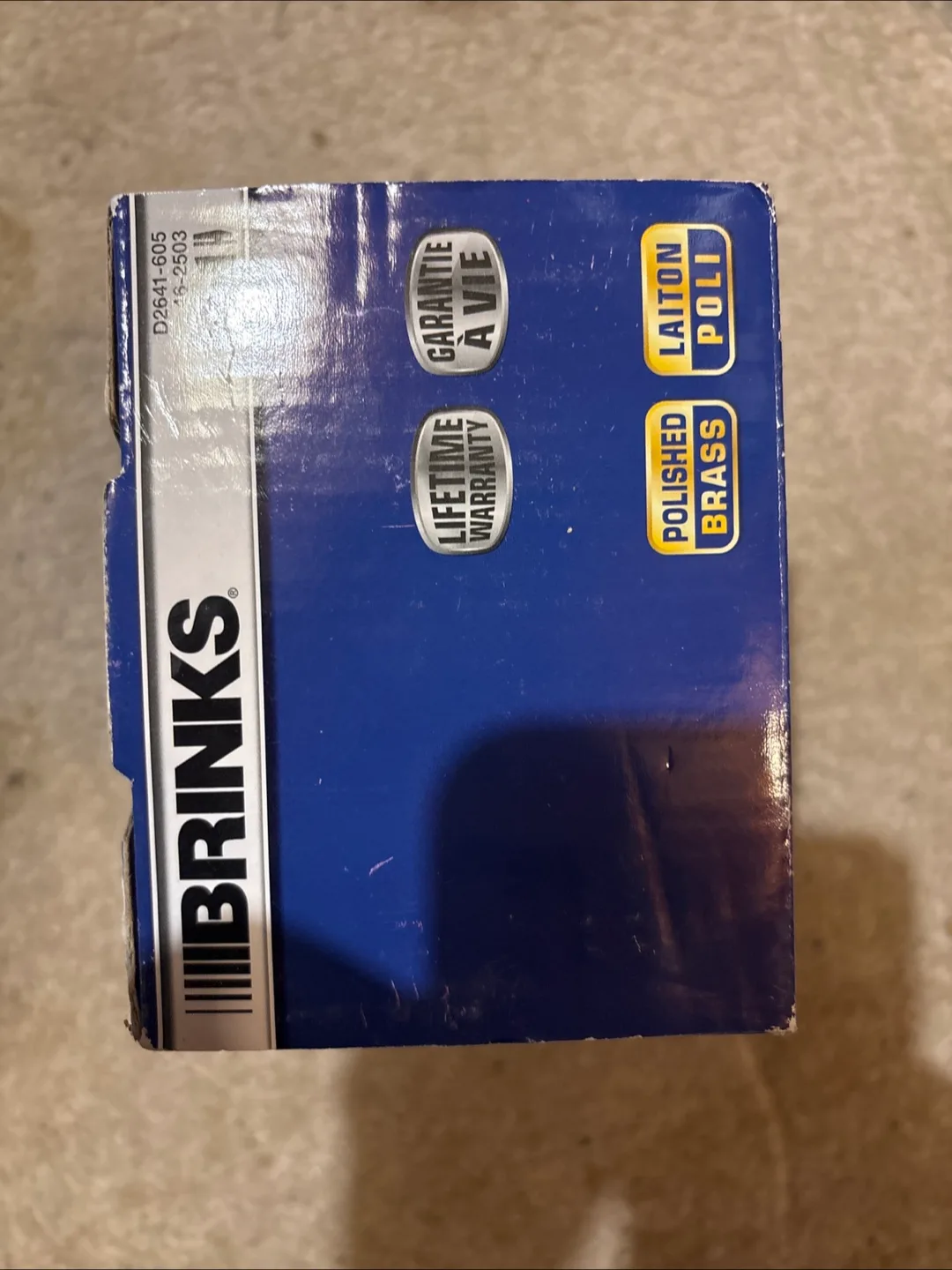 Brinks Polished Brass Single Cylinder Deadbolt image indicator(4)
