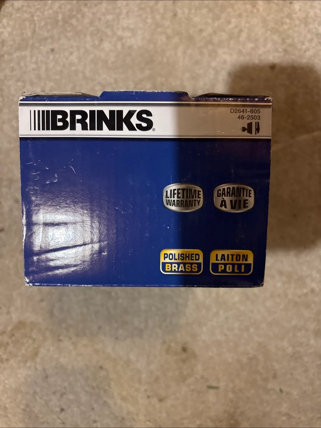 Brinks Polished Brass Single Cylinder Deadbolt image indicator(2)