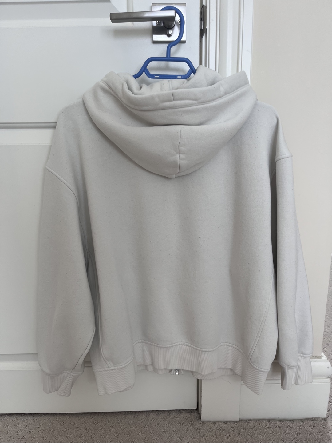 Zara Women's NY White Zip-Up Hoodie - Size M - photo 2