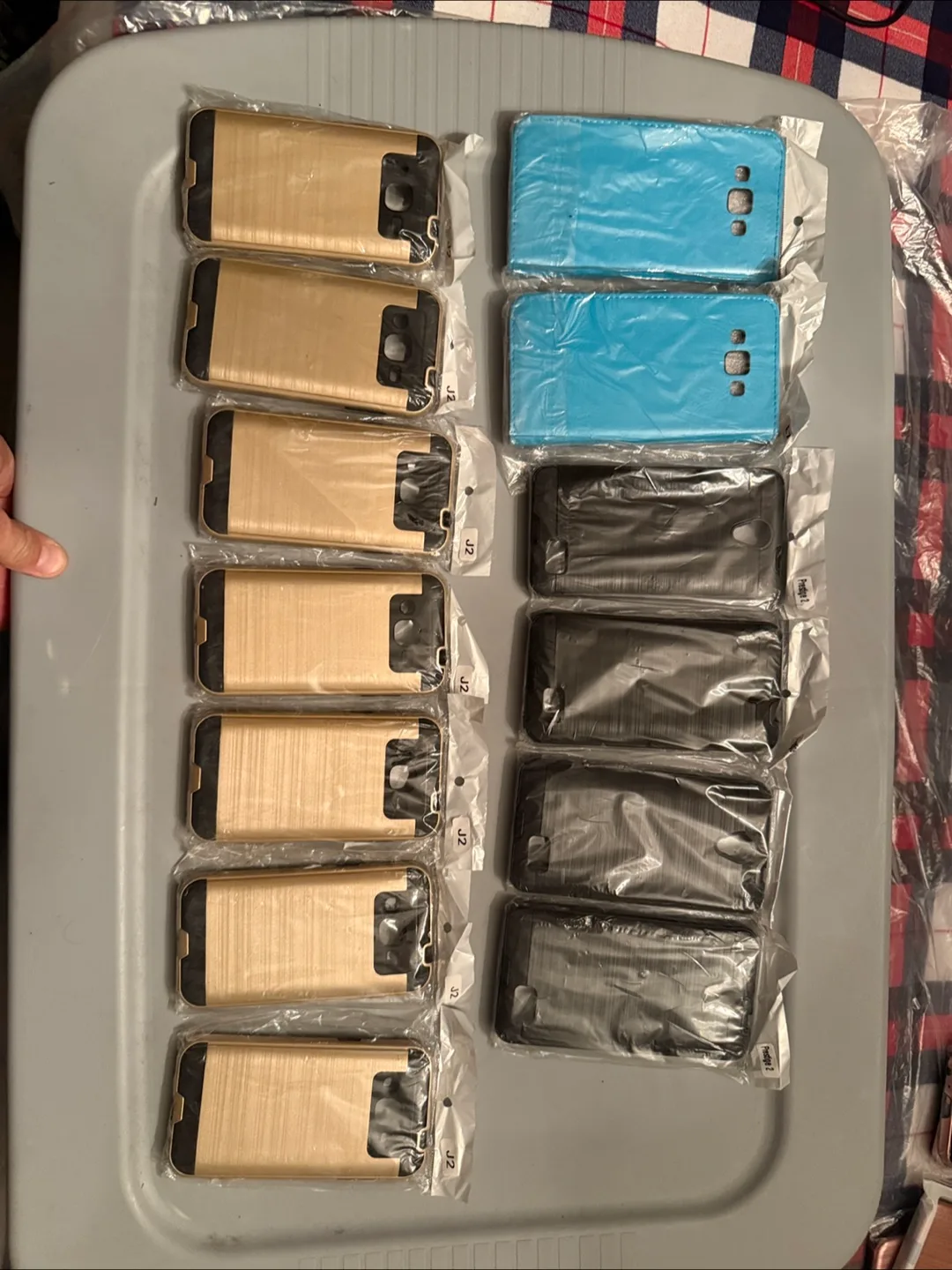 Set 13 Phone Cases - Gold, Blue, Black thumbnail