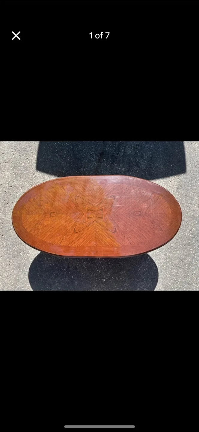 Oval Coffee Table - Wood thumbnail