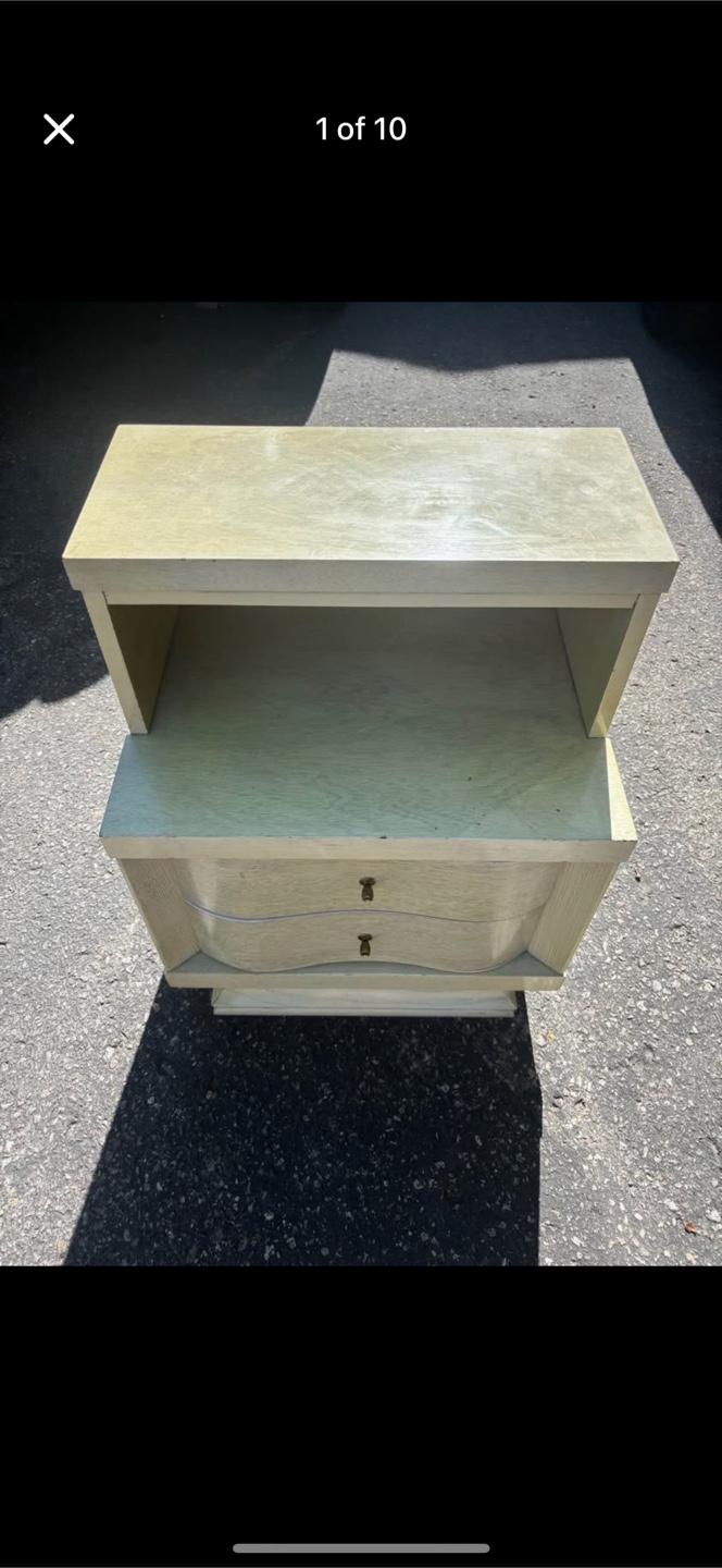 Vintage 2-Drawer Nightstand