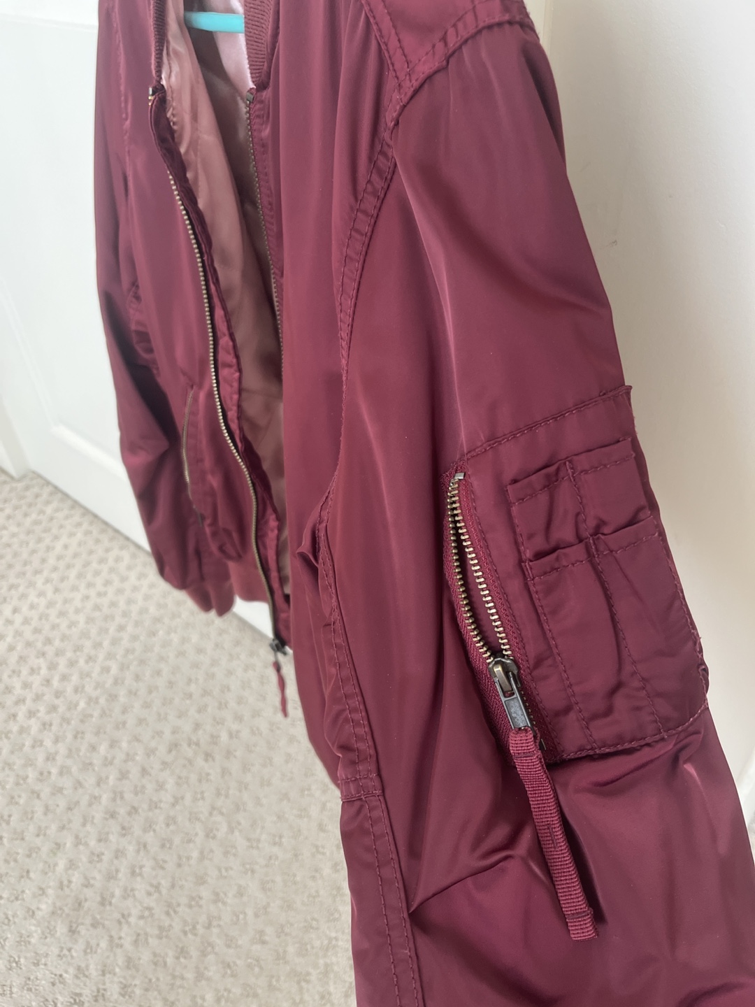 GAP Red Bomber Jacket - Size M - photo 5