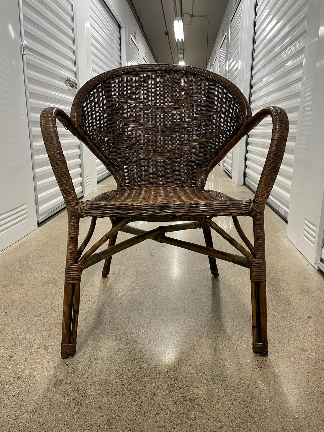 Wicker Armchair - Brown - photo 4