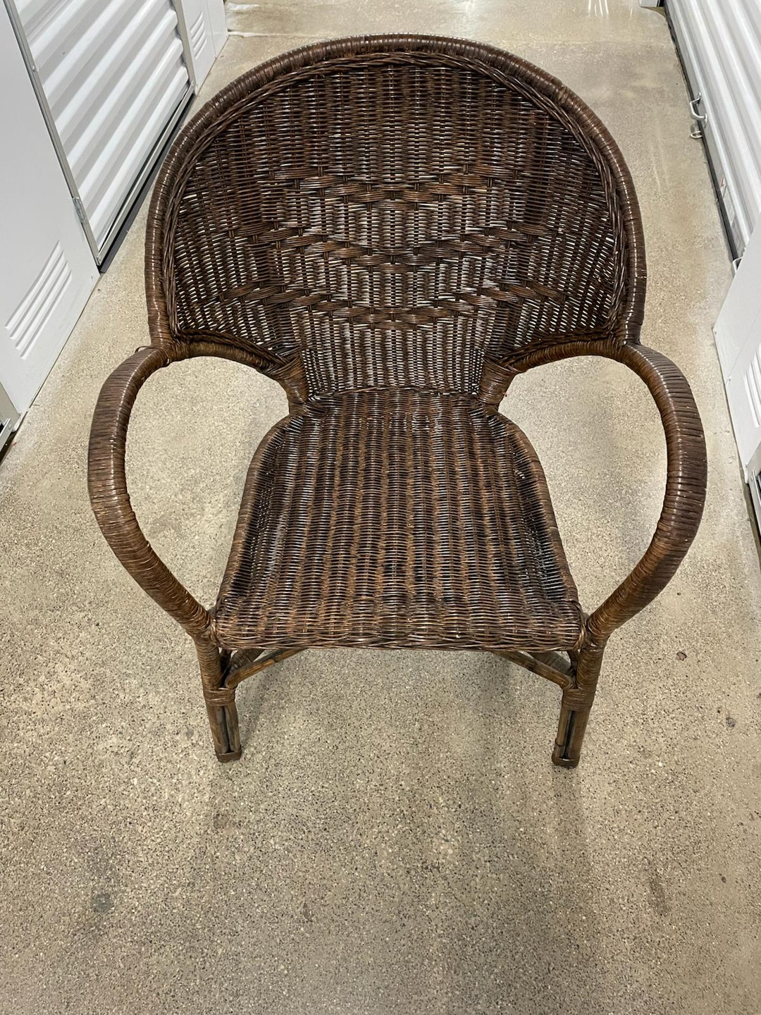 Wicker Armchair - Brown - photo 5