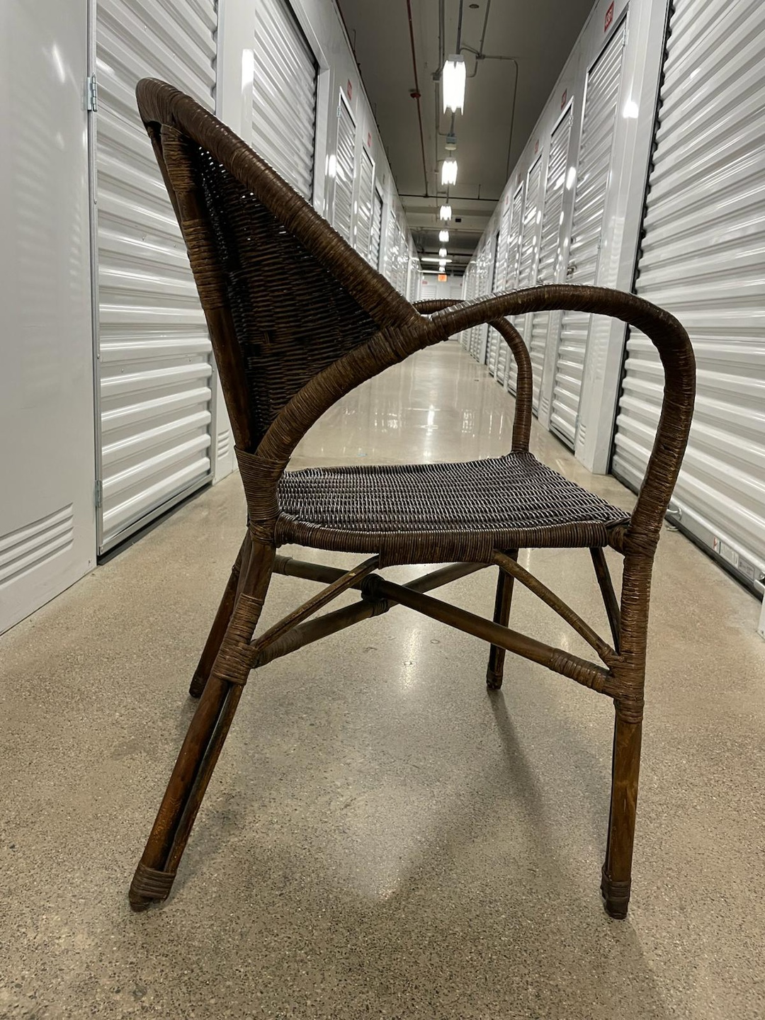 Wicker Armchair - Brown - photo 3