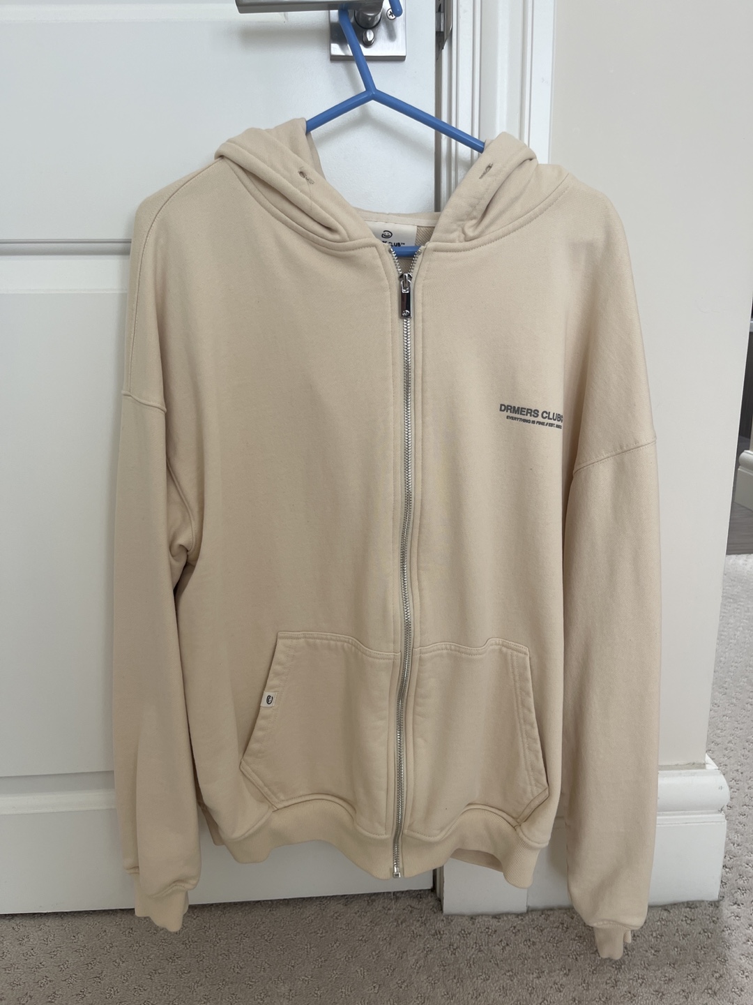 DRMERS CLUB Cream Full Zip Hoodie